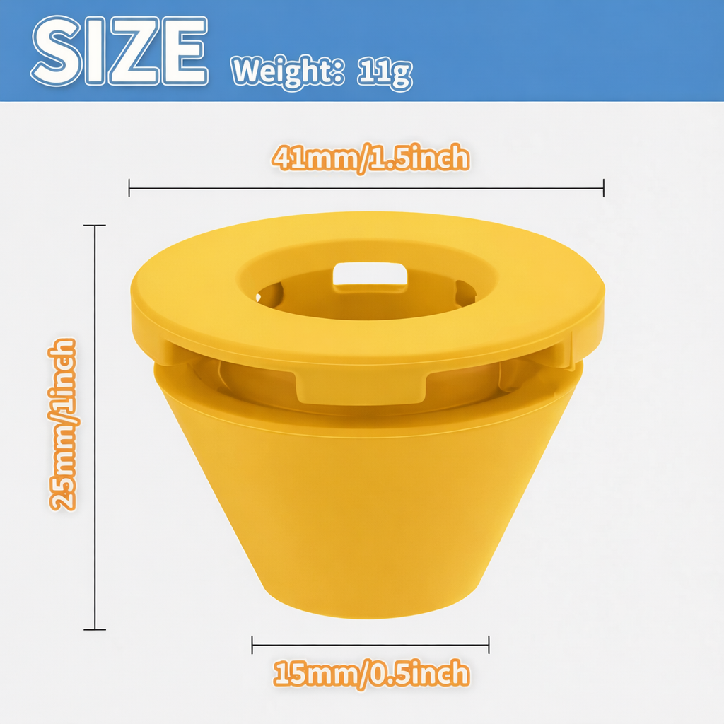 Anti-Leak Coffee Spout – Yellow