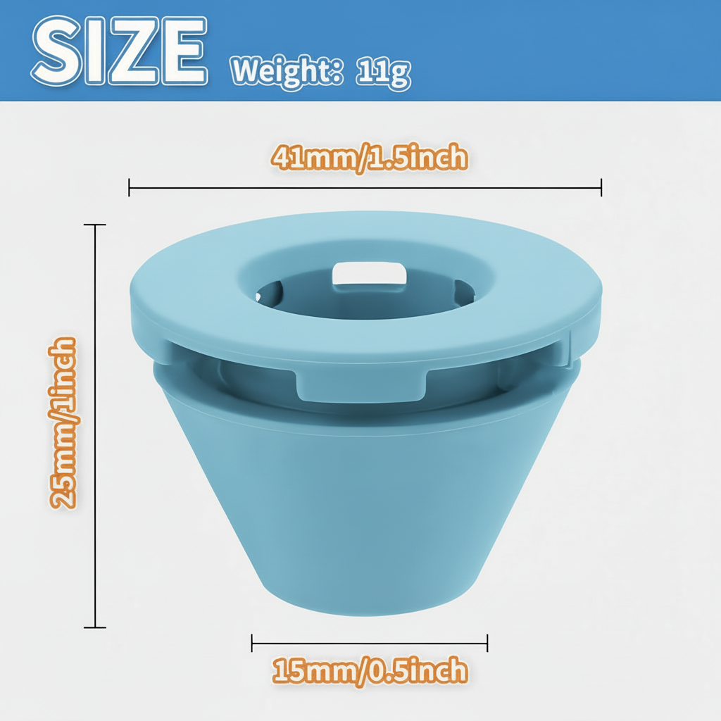 Anti-Leak Coffee Spout – Blue