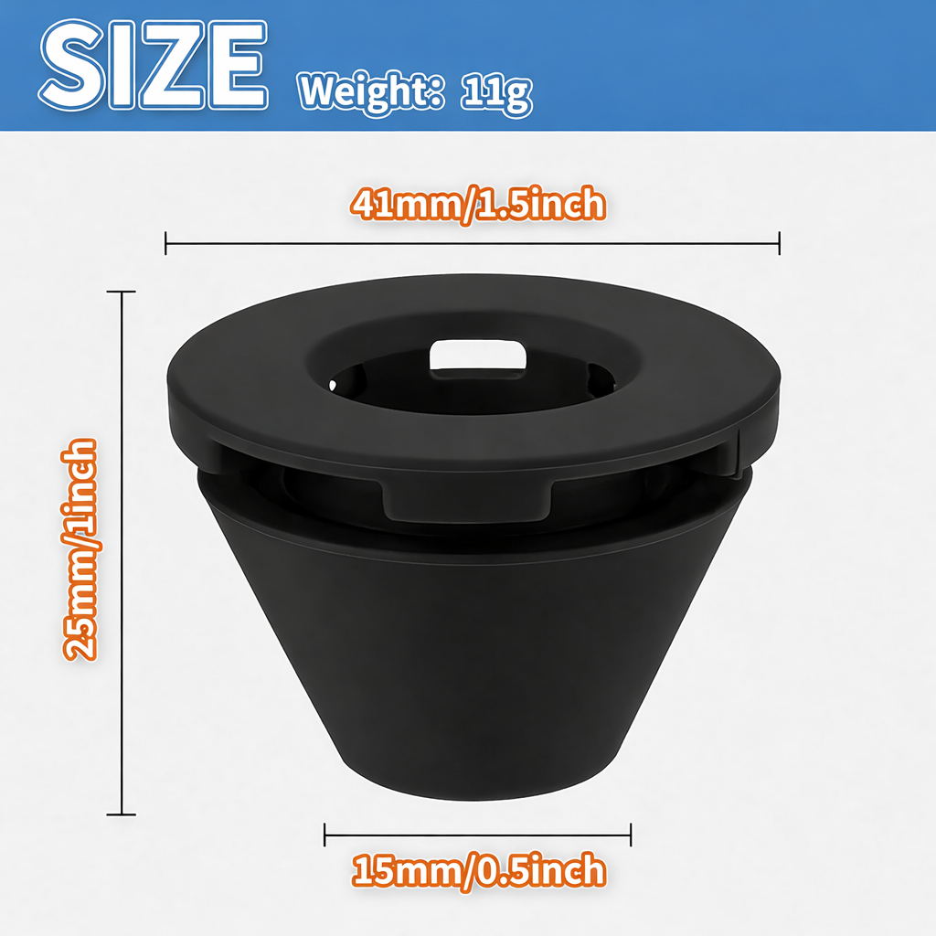 Anti-Leak Coffee Spout – Black