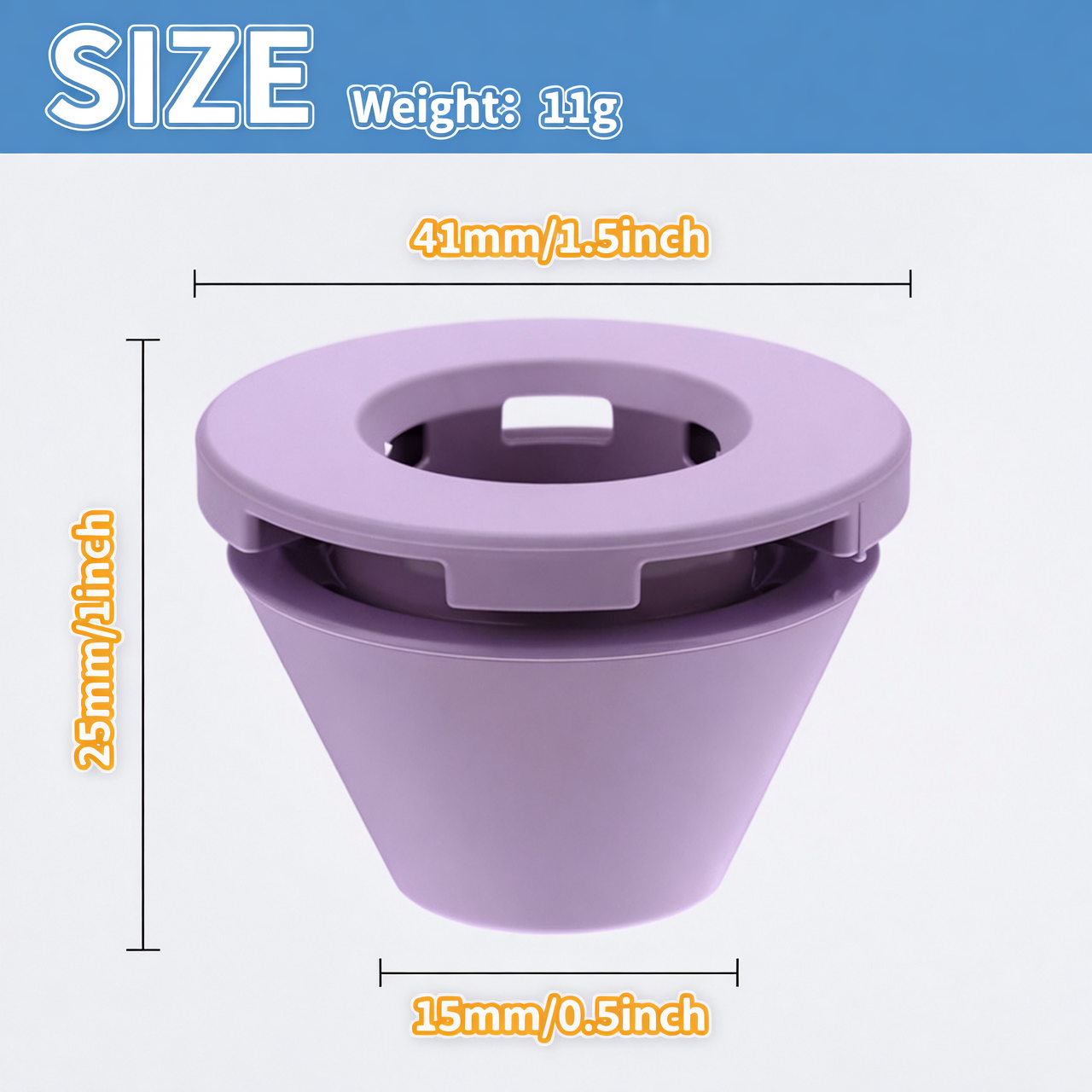 Anti-Leak Coffee Spout – Purple