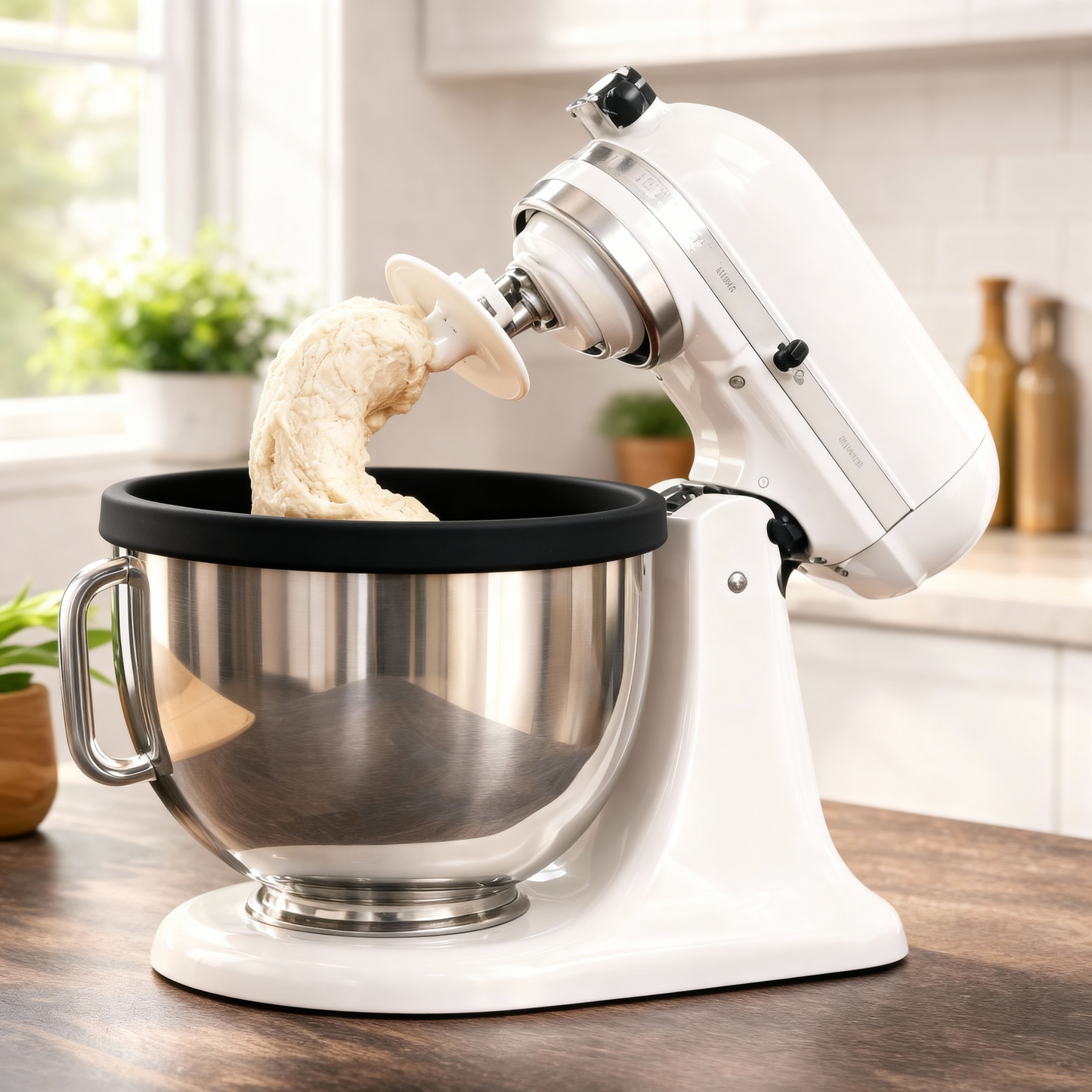 Silicone Bowl Liner for KitchenAid Mixer – Black